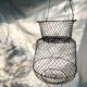 Antique French wire fishing basket