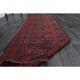 Vintage Turkish Oushak Handmade Wool Cotton Red Runner Rug 80x281