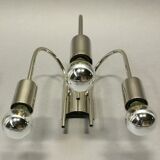Pair of 70s chrome wall lights