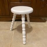 White tripod stool