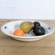 Shallow round plate Somain pottery – Java decoration