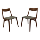 Teak Boomerang Dining Chairs by A.E.Christensen set of 2