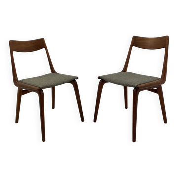 Teak Boomerang Dining Chairs by A.E.Christensen set of 2