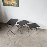 Adnet 1950s nesting tables trio