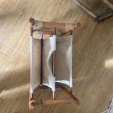 Magazine holders in wood and canvas 70s