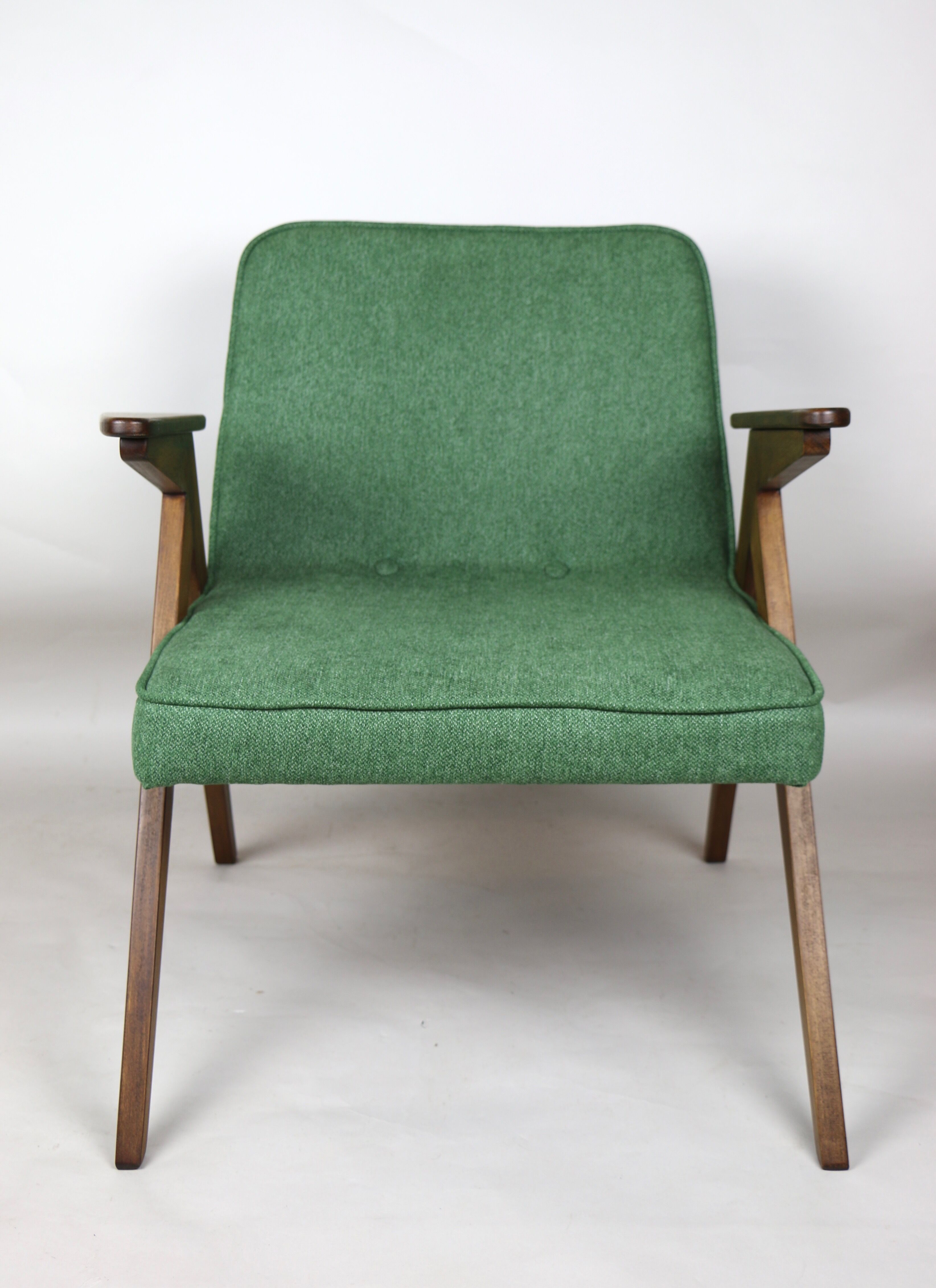 Green Bunny armchair by Józef Chierowski, 1970s