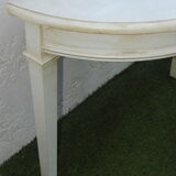 Solid painted wood console half-moon excellent condition