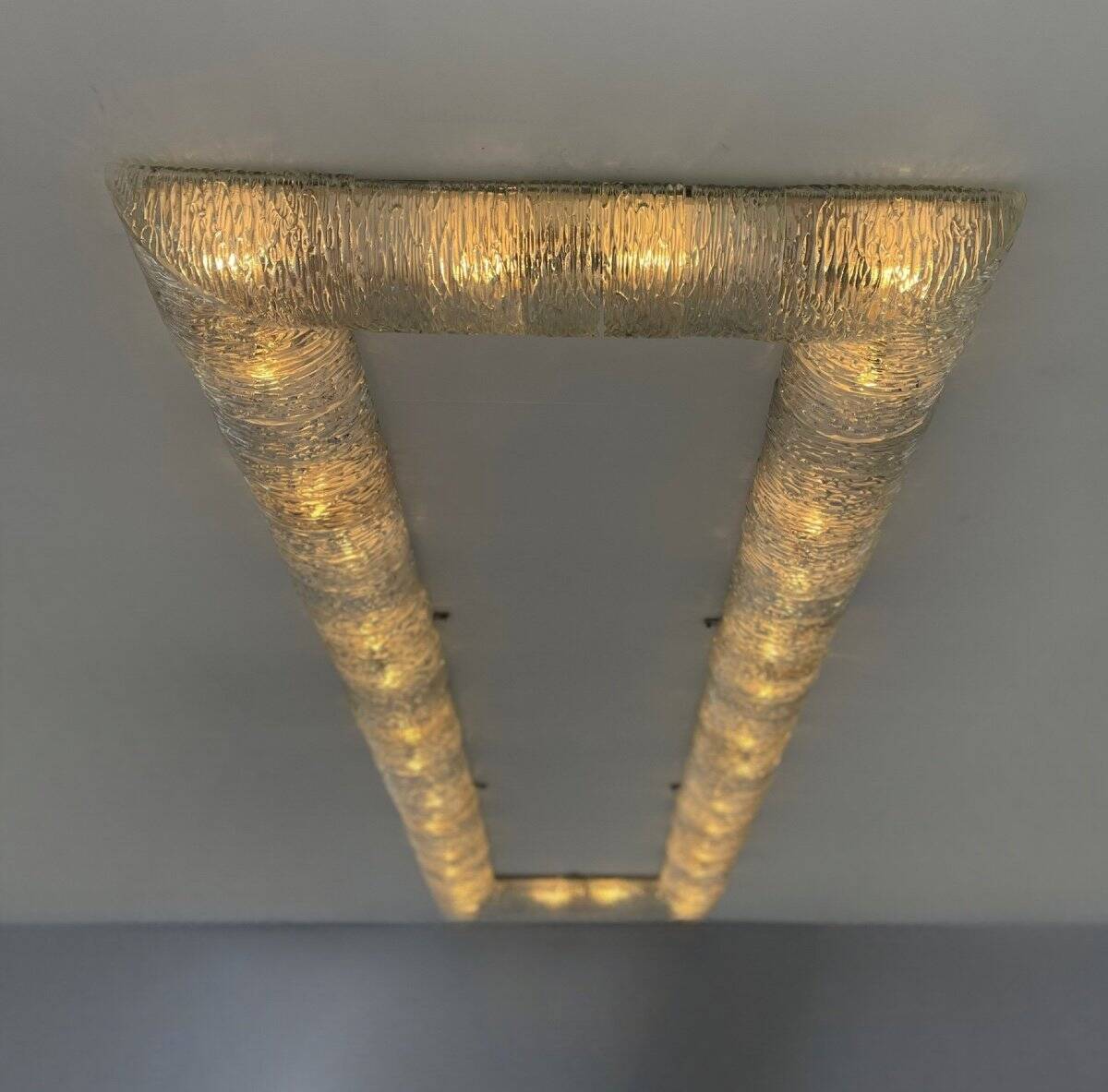 Murano glass ceiling chandelier, Barovier circa 1950