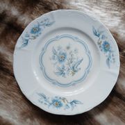 12 antique dessert plates in Chauvigny porcelain