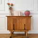 Meuble bar en rotin vintage