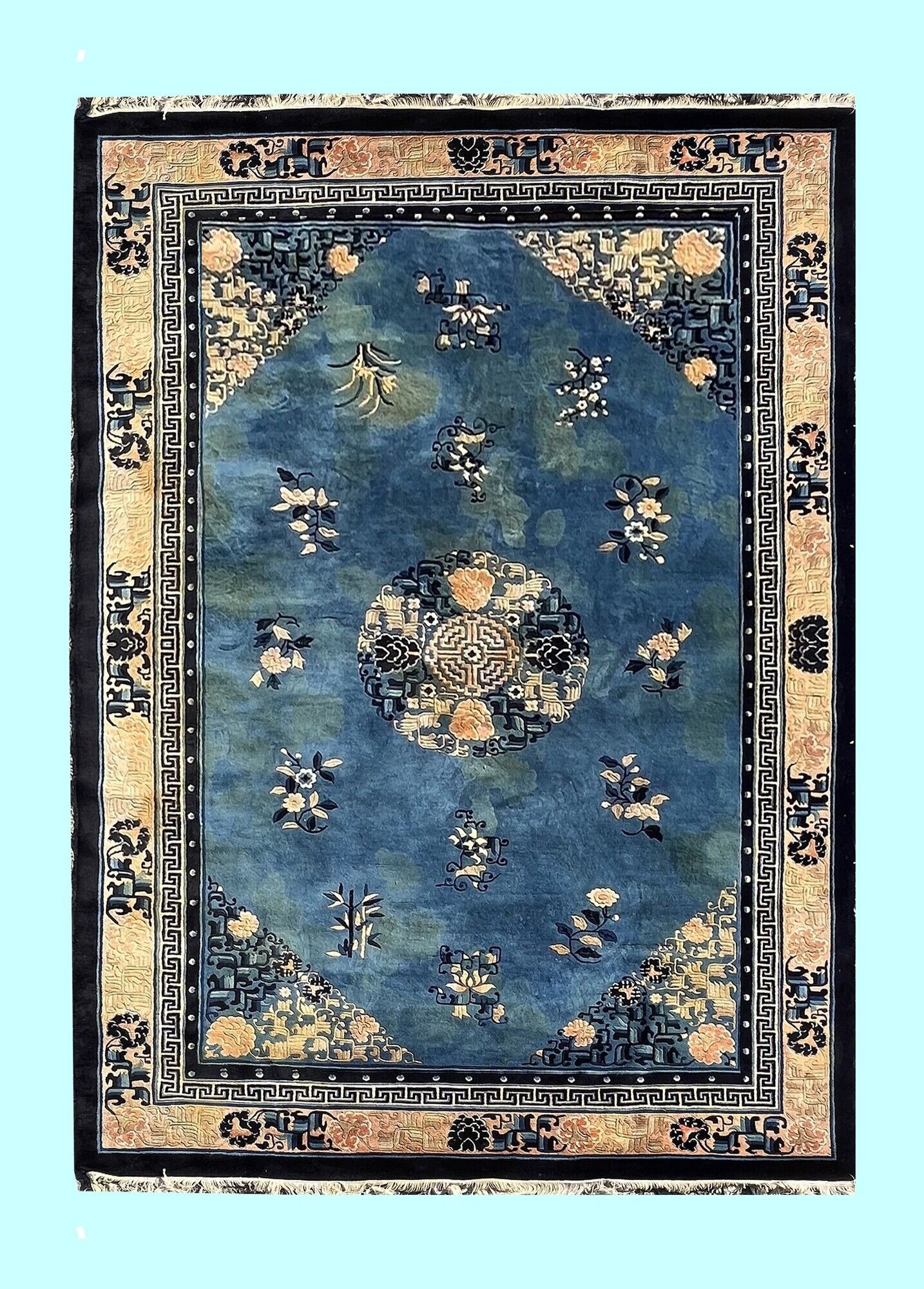 Chinese carpet Pekin antik finish, handmade, 1.82 X 2.72  M