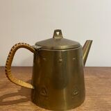 Jugendstil brass teapot
