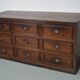 Antique French Oak & Fruitwood Apothecary / Filing Cabinet, Early 20th Century
