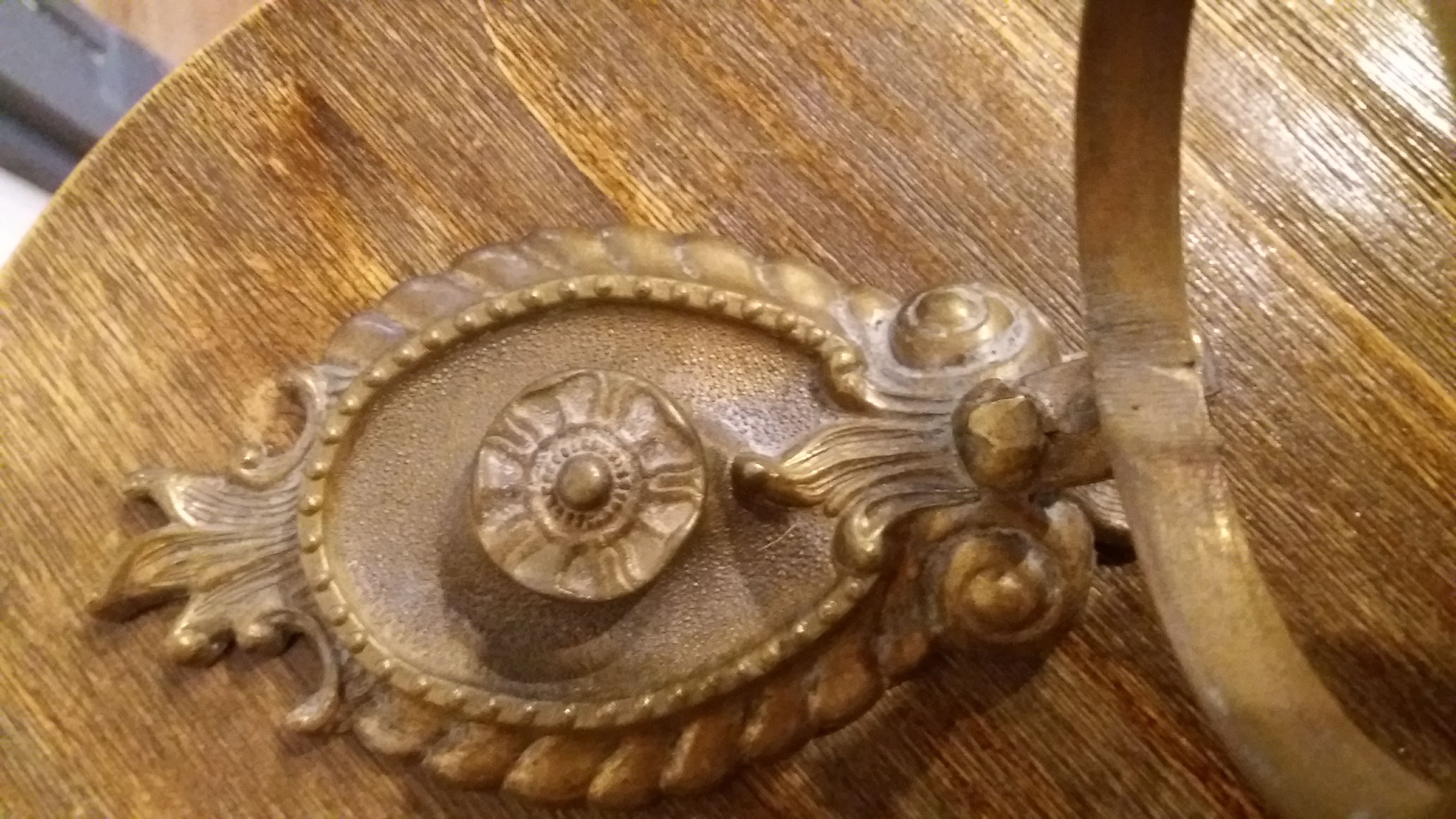 Lot of brass glass door