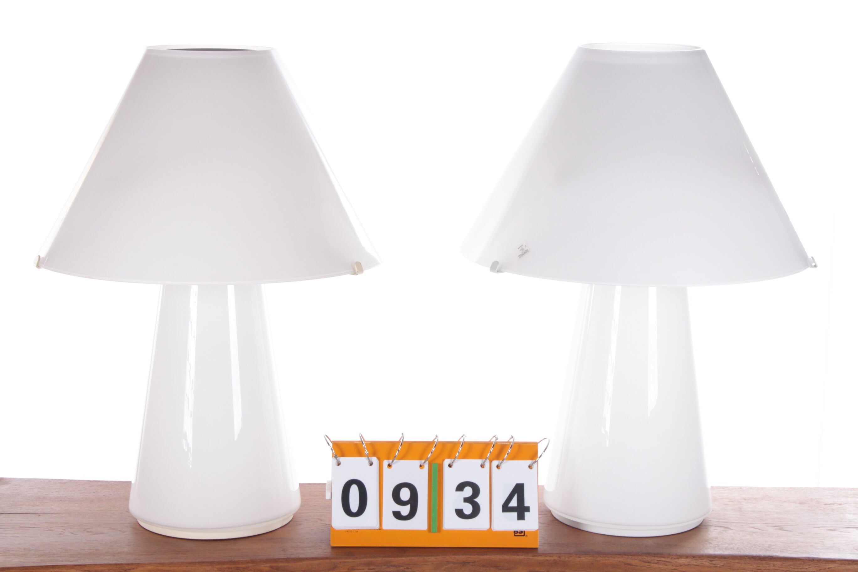 Set murano table lamps handmade, 1970s