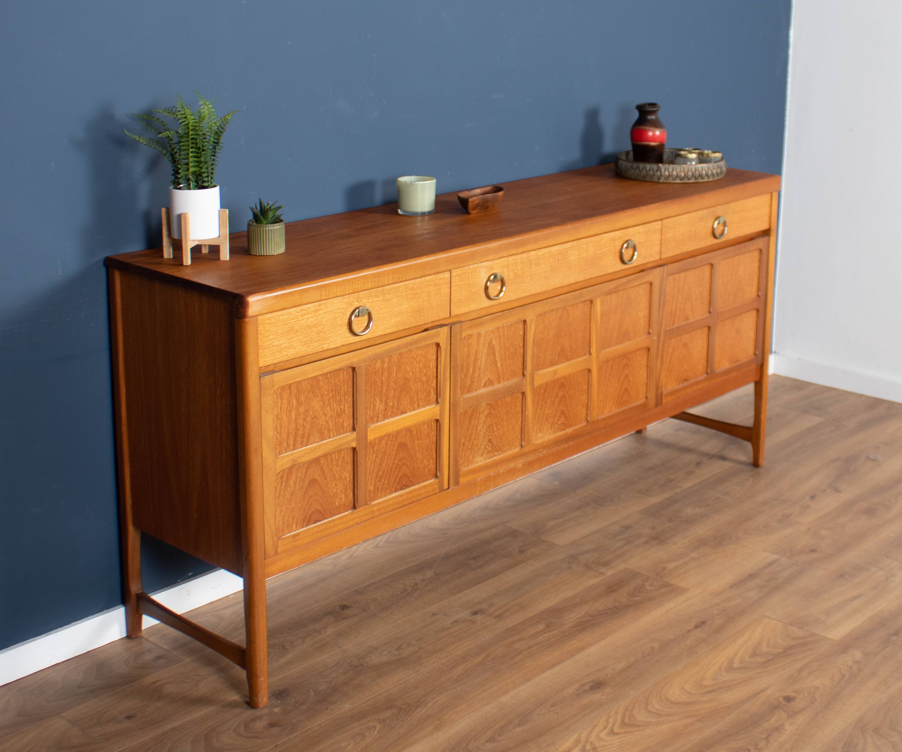 Retro teak 1960s nathan squares mid century sideboard