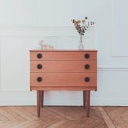 Commode anglais vintage rénovée, années 50-60