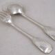 12 dessert spoons, 24 pieces, Louis XV style, 18.5 cm silver-plated metal.
