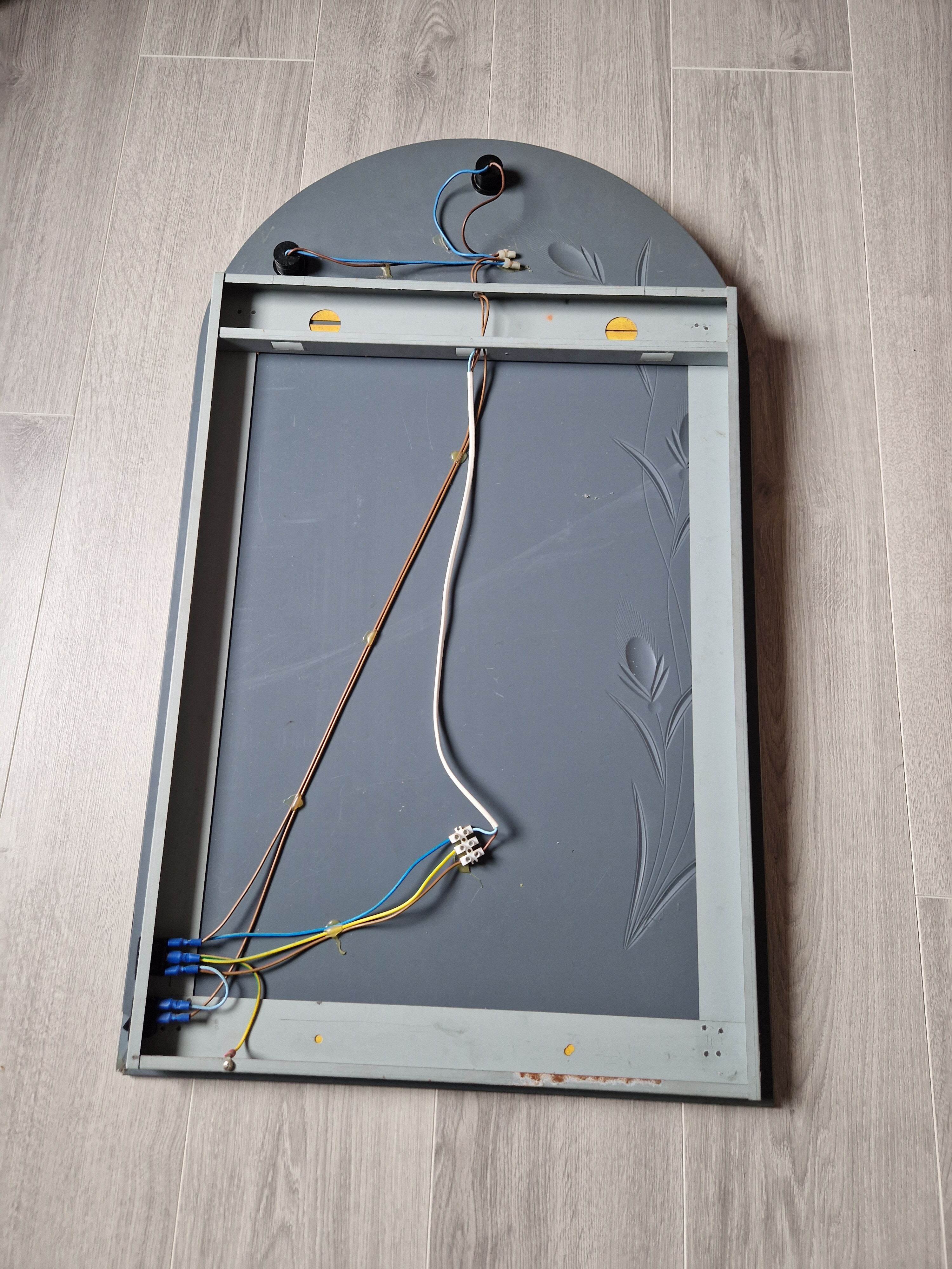 Miroir de salle de bain vintage, 87 x 52cm