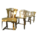 4 chaises en pin vers 1980