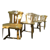 4 pine chairs circa 1980