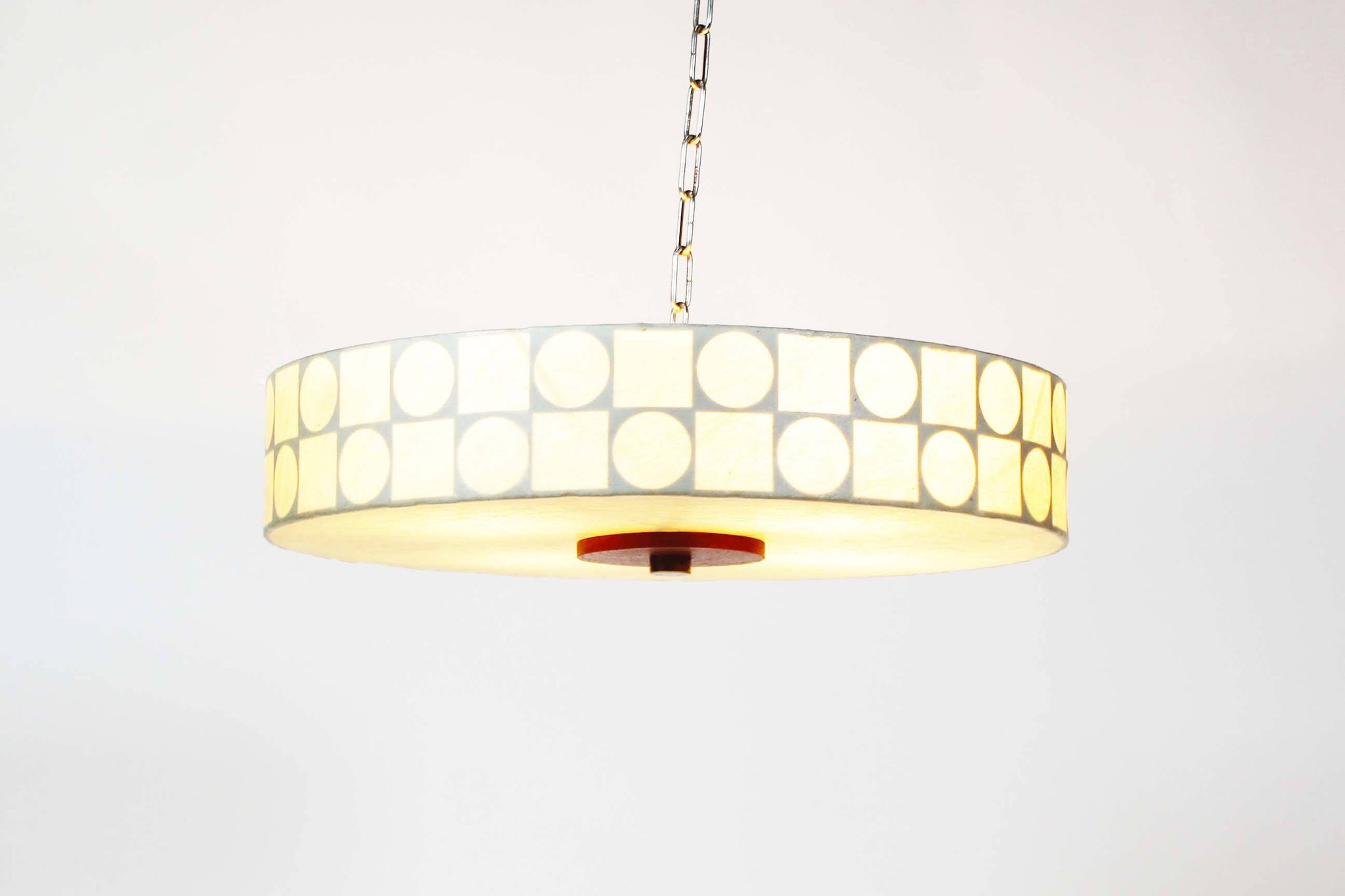 Vintage Scandinavian style ‘Cocoon’ flush mount chandelier by Goldkant Leuchten