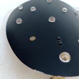 Metal, decorative wall lamp from the 1950s