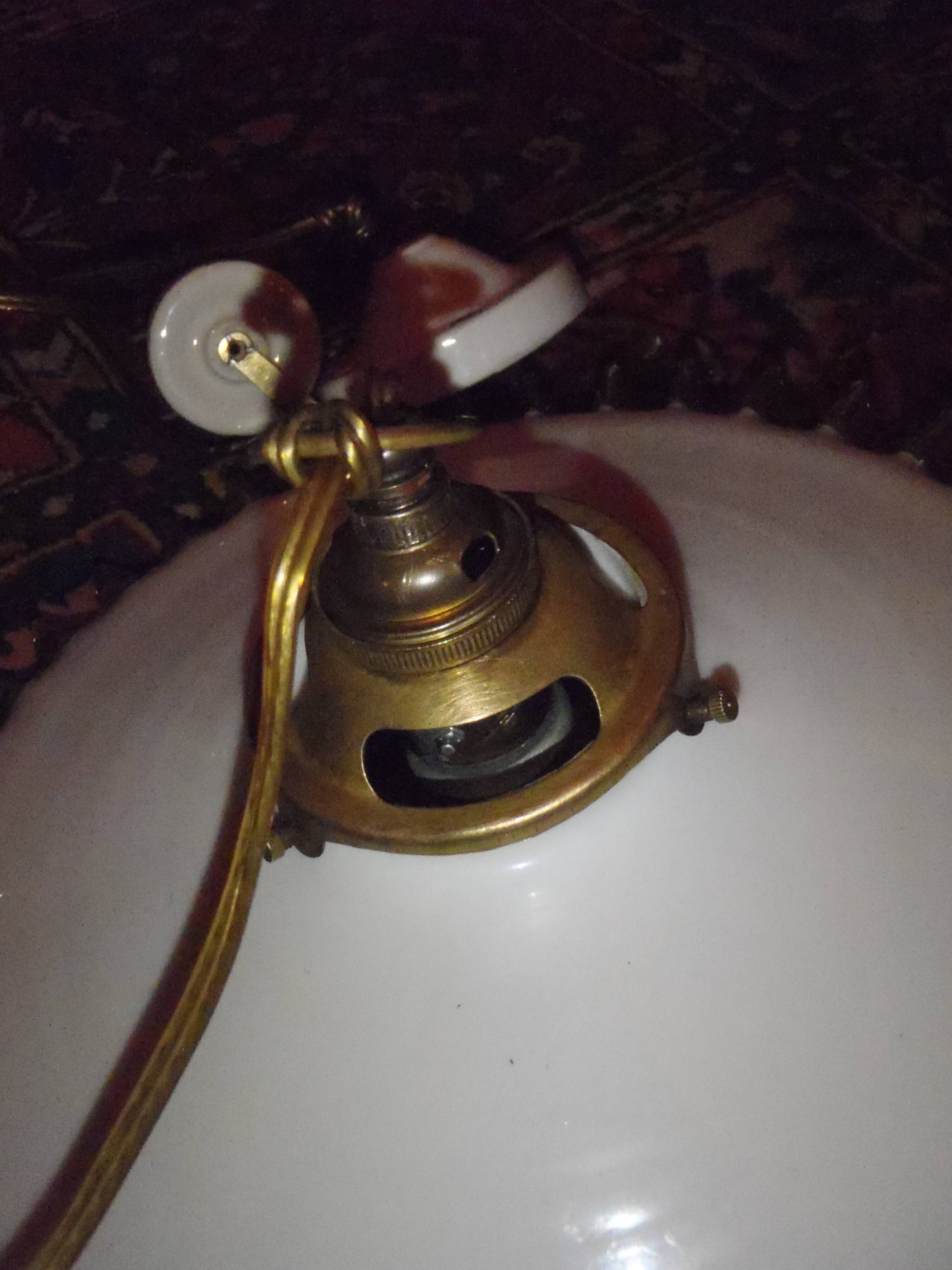 1930s brass "up and down" suspension