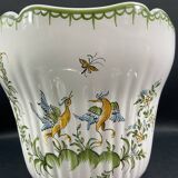 Moustiers earthenware flowerpot