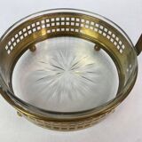 Secessionist brass baskets and toothpick holder by Hans Ofner/Josef Hoffmann