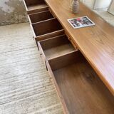 XXL golden oak craft furniture from the 50s