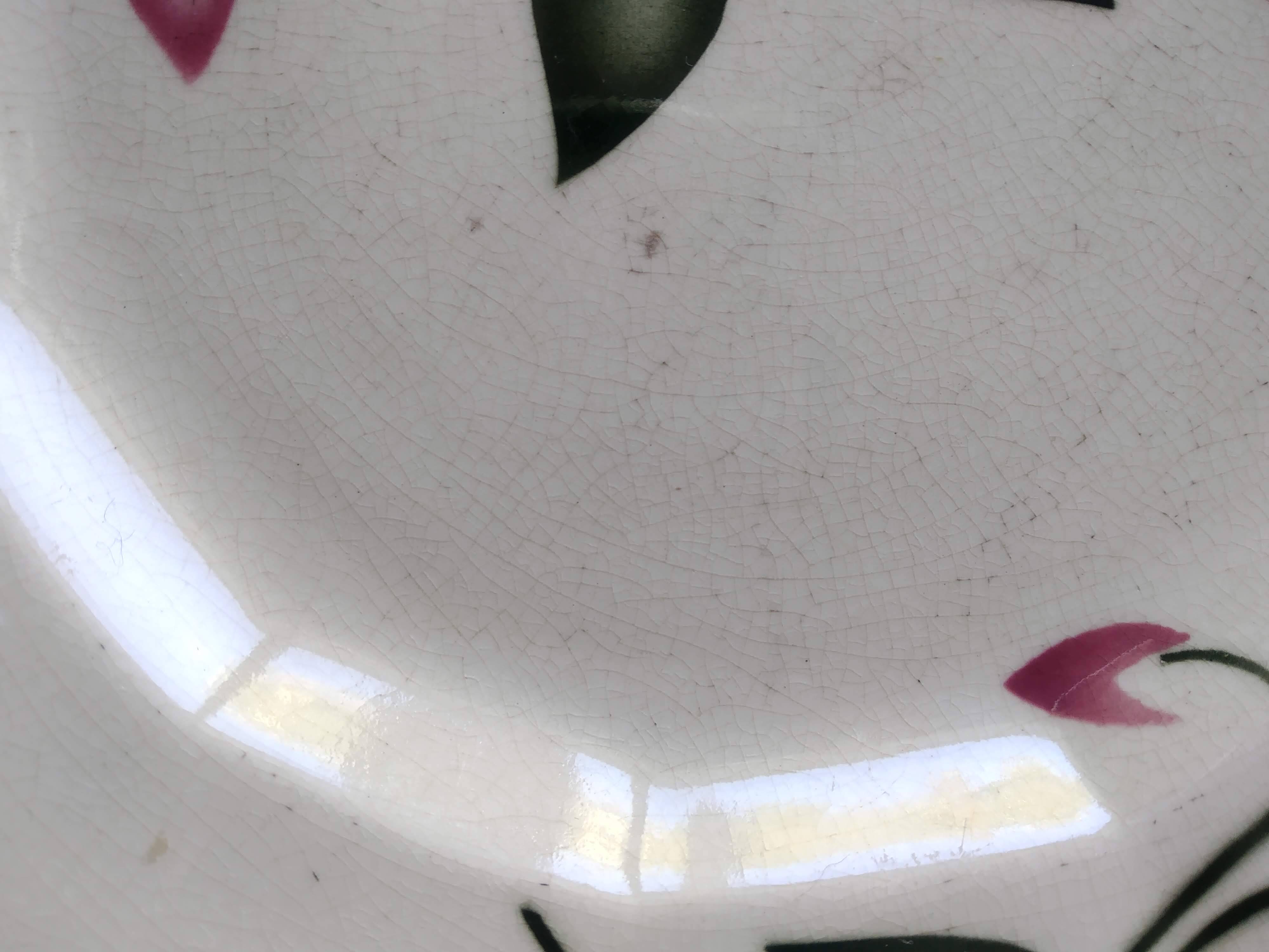 Lot de 6 assiettes à dessert faience Wasmuel -M.G