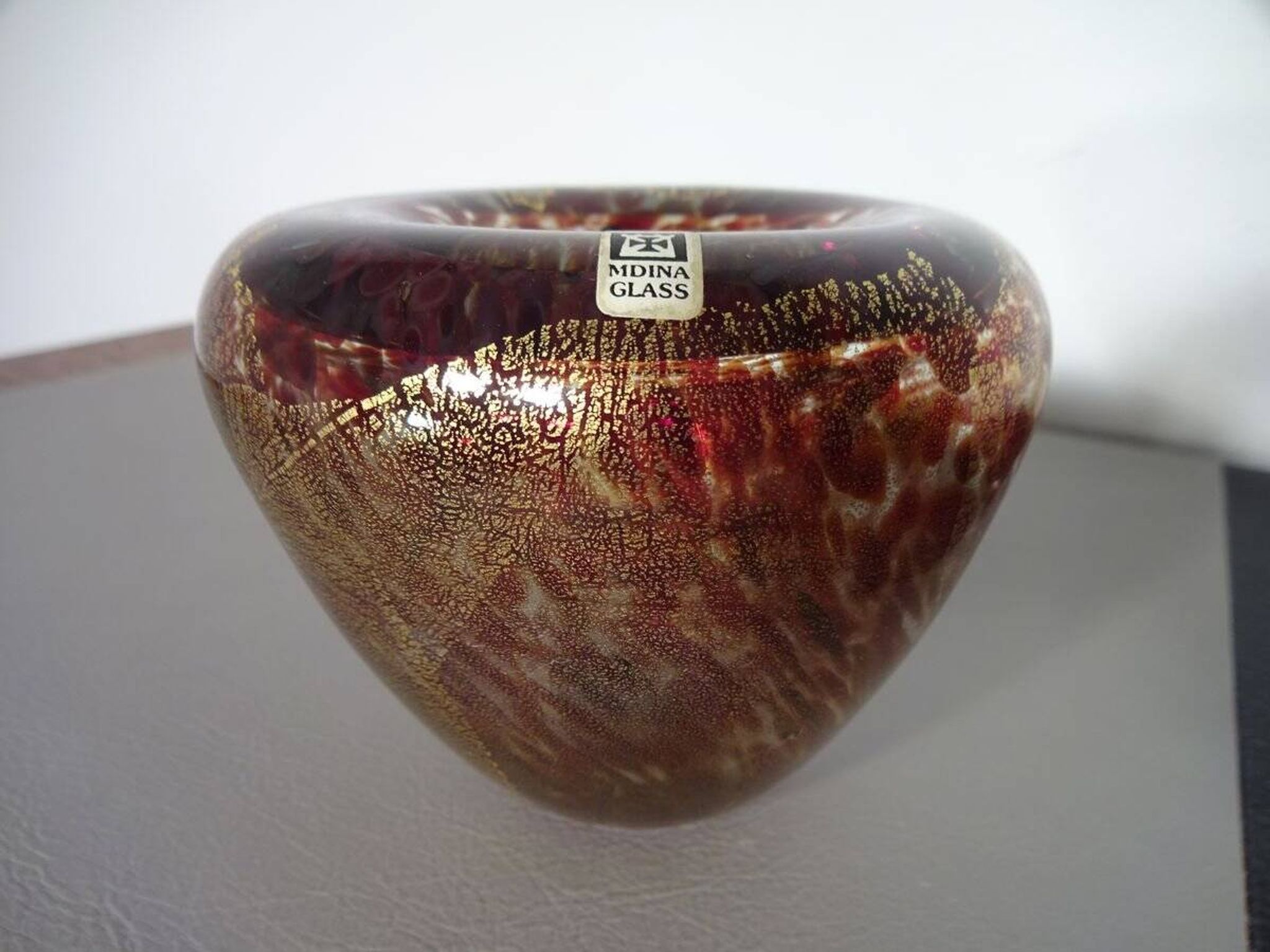 Maltese Glass Ashtrays from Mdina, 1960s, Set of 2