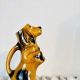 Pitcher / decanter in light brown dog slip