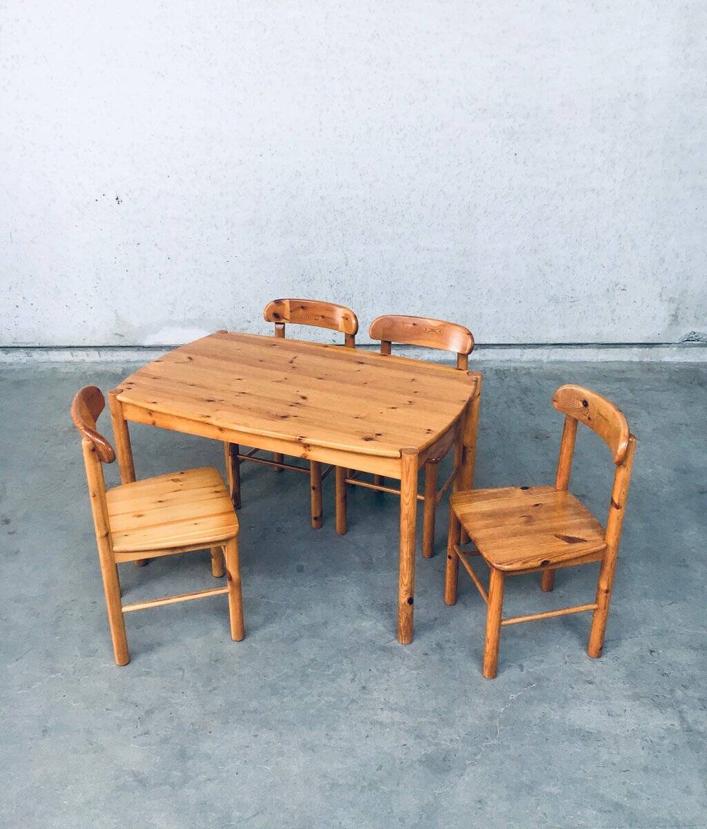 Danish Pine Chairs, 1975, Set of 4