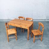 Danish Pine Chairs, 1975, Set of 4