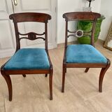 Paire de chaises en acajou XIXème siècle