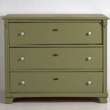 Antique olive green chest of drawers (circa 1920) #55