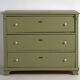 Commode ancienne vert olive (vers 1920) #55
