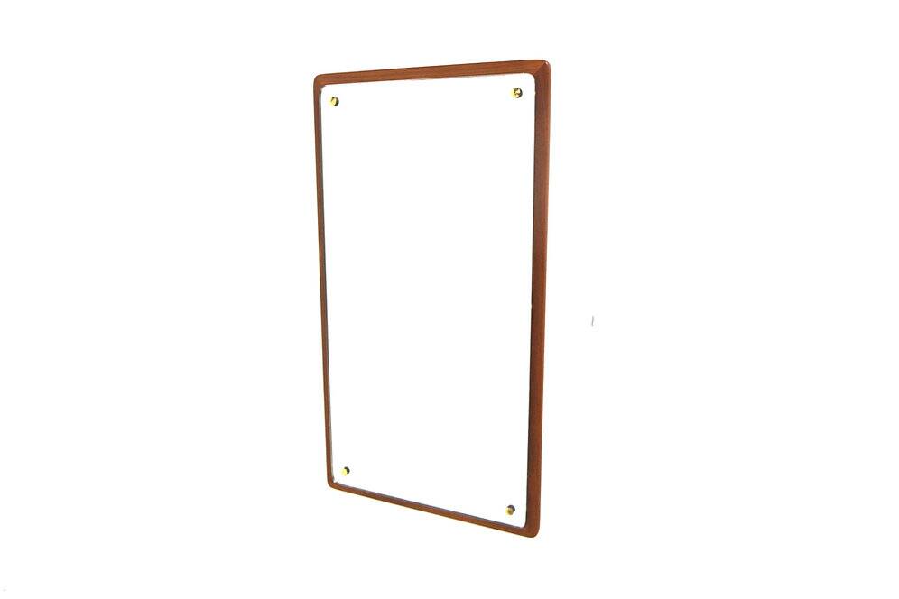 Miroir scandinave en teck, Suède 1960, 82 x 40cm