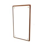 Miroir scandinave en teck, Suède 1960, 82 x 40cm