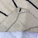 Handmade wool berber rug 258 x 158 cm
