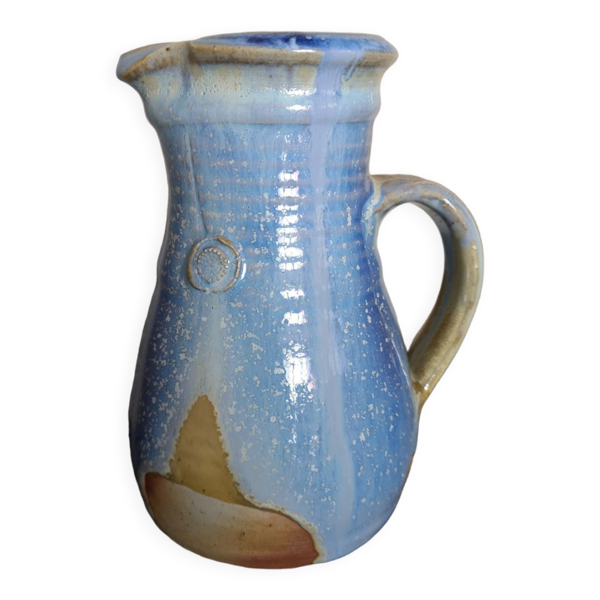 Glazed sandstone pitcher