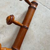 Coat rack hook wood