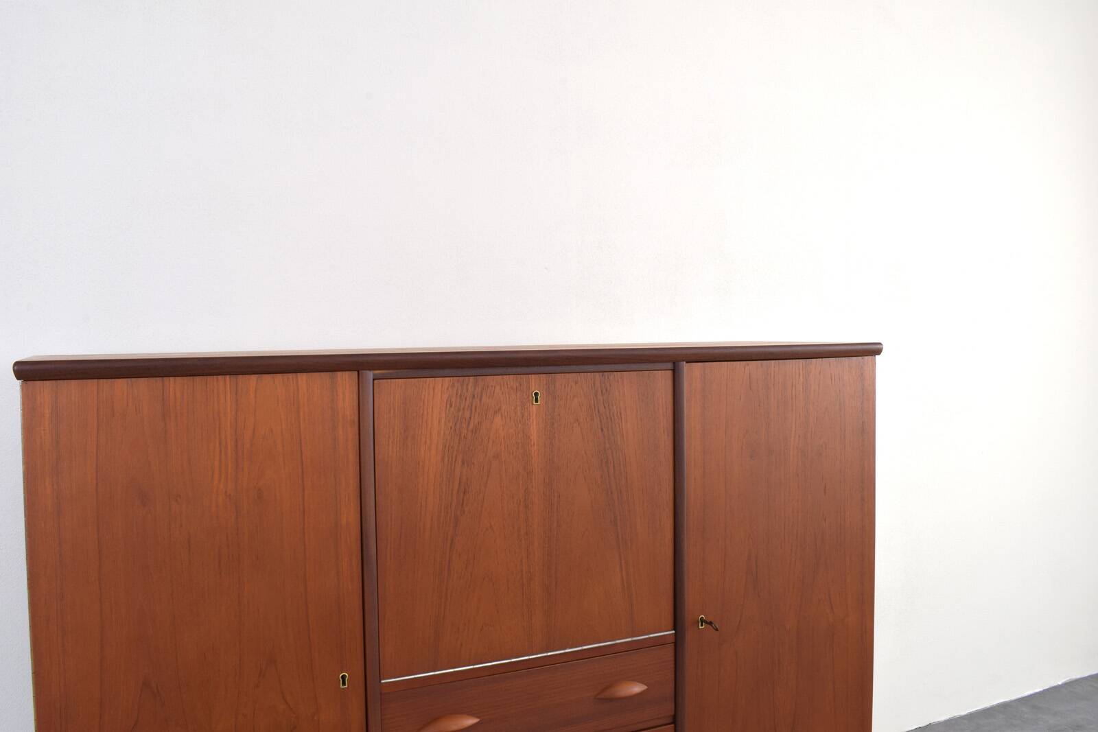 Mid-Century Danish Teak Highboard, 1960s.