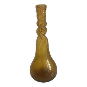 Bubble glass single-stem vase