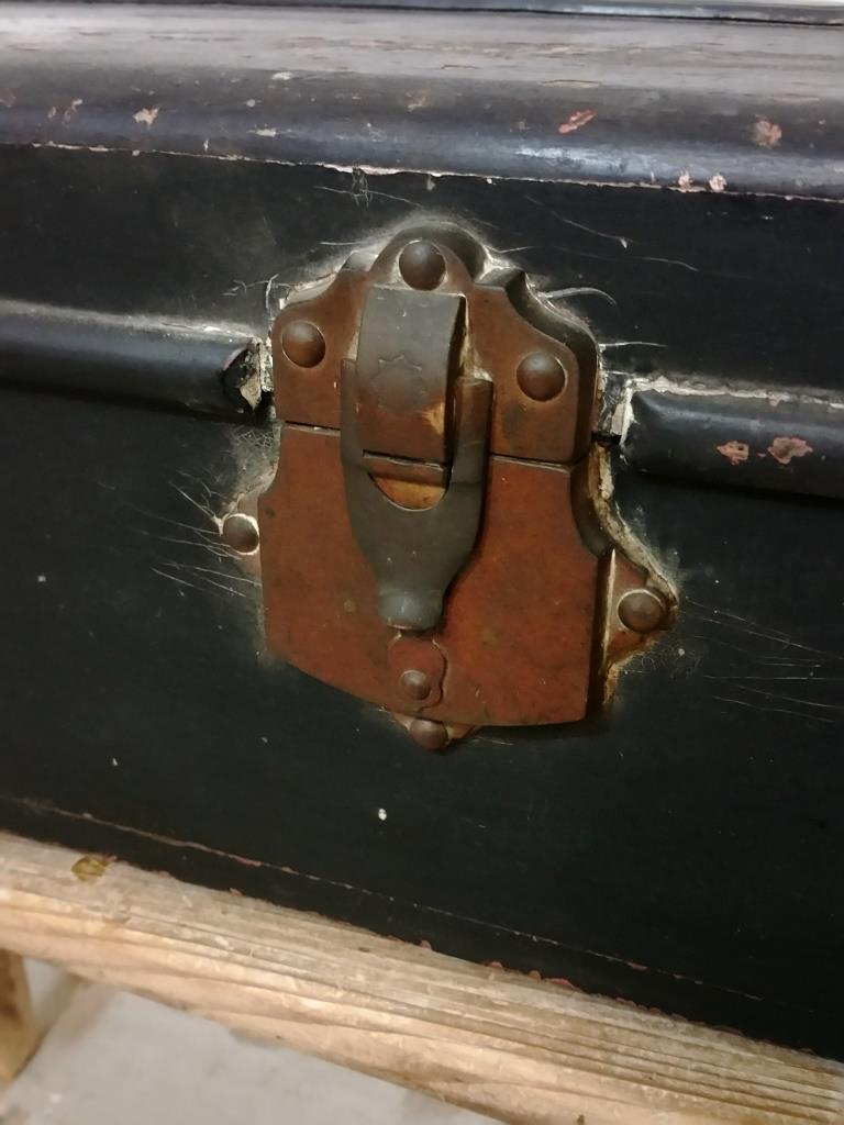Old travel trunk