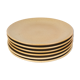 Lot de 6 assiettes en grès - Marque Granit