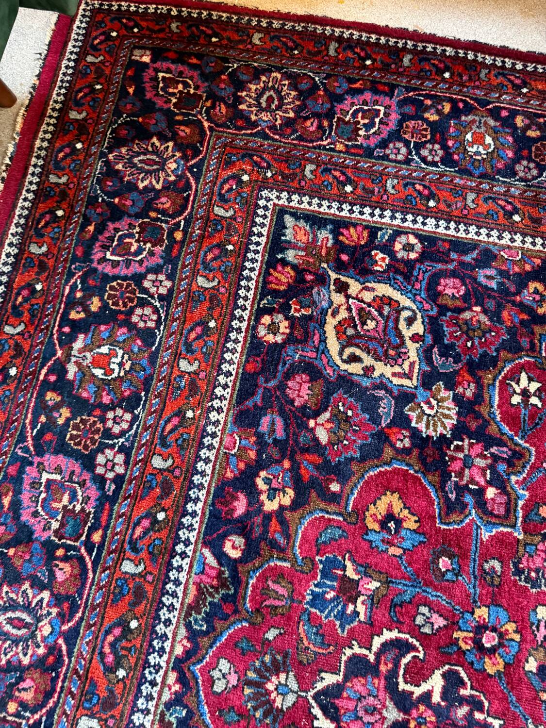 Large vintage Persian rug