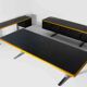Warren Platner Large Leather Desk by Knoll International, 1973